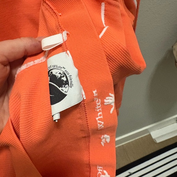 Off-White Vibrant Orange Long Sleeve Top - Picture 3 of 5